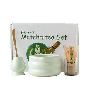 Juego de batidor Matcha de cerámica japonesa Juego de té para el hogar o regalo - Product Image 1