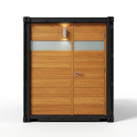 Salle de bain et toilettes préfabriquées de luxe détachables en conteneur de 20 pieds, isolation acoustique, séparation humide/sec, design moderne, garantie 5 ans