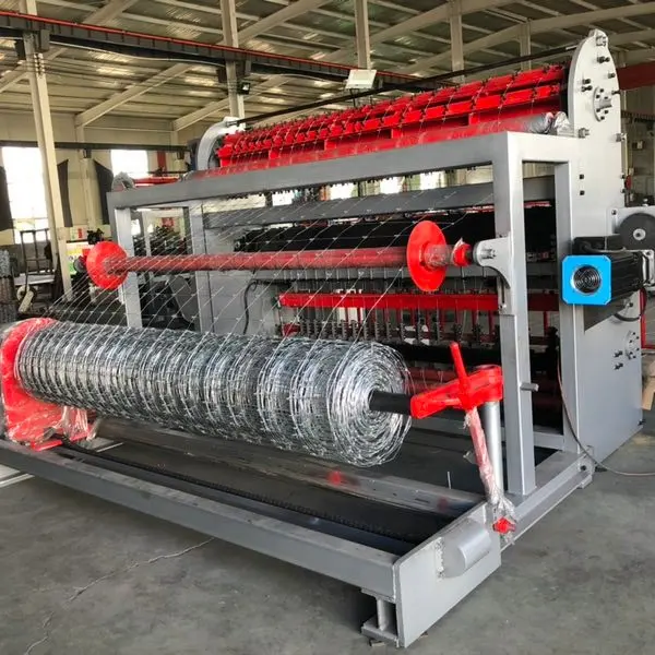 2024 Model Grassland Field Wire Mesh Fence Fixed Knot Fence Making Machine With New Technology
