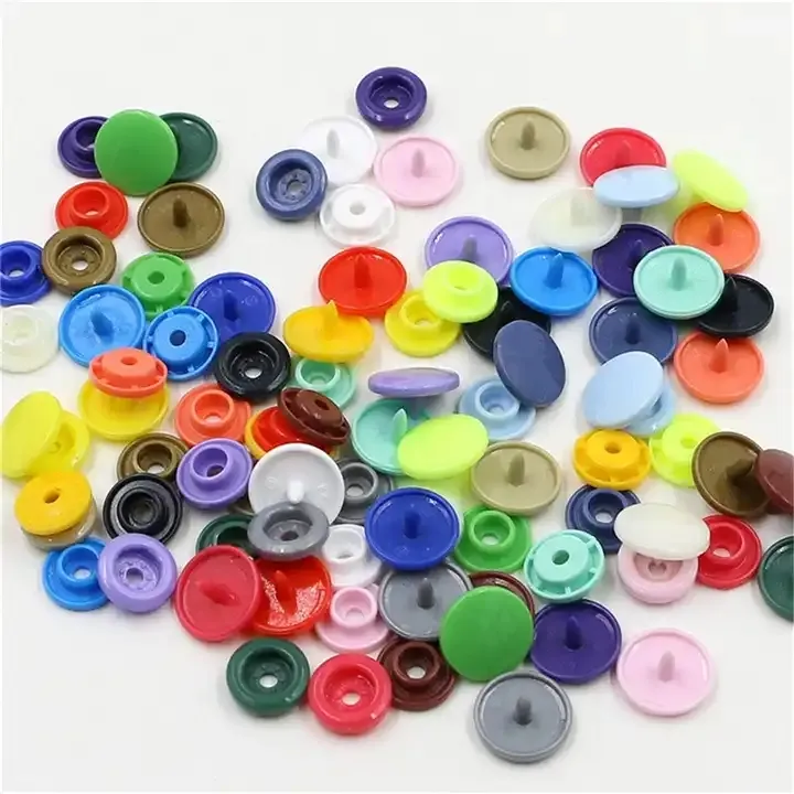 HENGWEI Brand Bulk Price 12mm Plastic Colorido Botão Snap Para Roupas De Bebê Clipes De Vestuário Botões De Costura