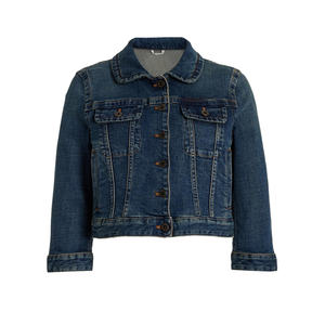 Veste de course en denim tissé légère pour femmes, tissu en coton mélangé, boutons sur le devant, poches, coupe-vent, respirante, vêtements décontractés - Product Image 3