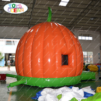 Château gonflable citrouille d'Halloween, château de saut gonflable pour enfants, idéal pour les fêtes et la location événementielle d'Halloween