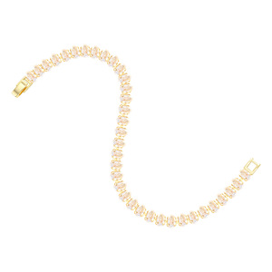 Fashion <b>Cuff</b> <b>Bracelet</b> Full Diamond Copper Alloy <b>Silver</b> Gold Rose Gold Party Jewelry Channel Setting Style - Product Image 5