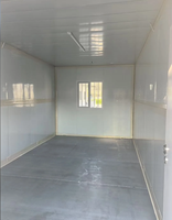 Maisons conteneurs pliables de type Z, extensibles, 20 pieds et 40 pieds, avec 2 chambres, une douche et un bain, en verre solaire, pour l'extérieur