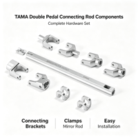 Tige de connexion miroir en alliage d'aluminium usinée CNC sur mesure OEM pour double pédale de grosse caisse TAMA