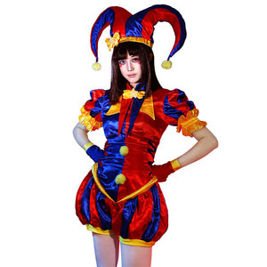 Costume da Clown Digitale per Donna, Stile Circo, Set Completo per Halloween, Carnevale, Feste e Spettacoli - Product Image 5