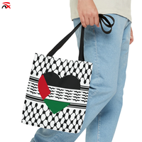 Sac de voyage palestinien personnalisé en gros avec cœur palestinien, sac fourre-tout personnalisé Palestine