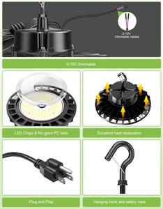 Lámpara LED UFO de 150W para Techos Altos, Iluminación LED para Almacenes, IP65 Impermeable, Iluminación Comercial para Garajes, Graneros, Talleres y Residencias - Product Image 2