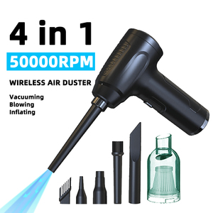 4-in-1 Battery Powered Wireless Handheld Vacuum Cleaner ABS Brushless Motor <b>USB</b> 120W Car Home Portable Wet Dry - Product Image 1