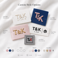 Étiquettes de vêtements personnalisées en silicone 3D en relief et en tissu tissé, étiquettes de marque durables pour vêtements, pour t-shirts