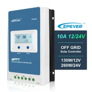 가정용 태양광 시스템을위한 Epever 태양열 컨트롤러 공급 업체 10a Mppt 태양열 충전기 컨트롤러