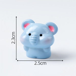 Adorables petits éléphants, cochons, lapins, chiens et autres petits animaux, accessoires de décoration DIY pour voiture et bureau - Product Image 6