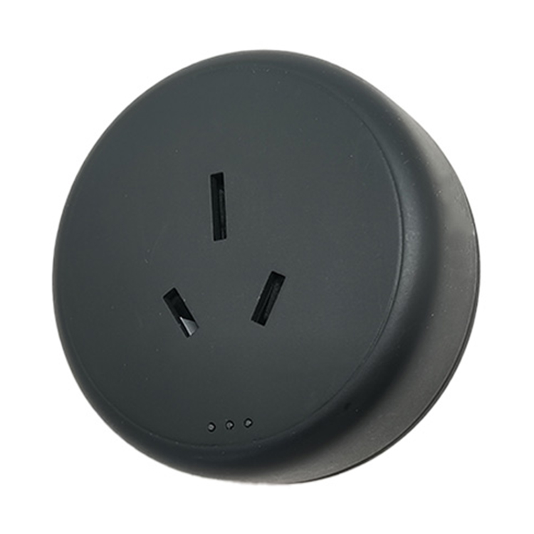 Round 3 Pin Wall Surface Hidden Outlet Removable Wall Mount Desk Modular Rail Movable Power Track Socket Adapter