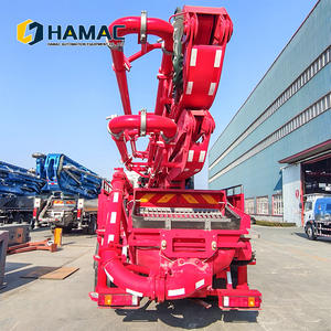 Camion pompe à béton mobile 38m 52m 80m, moteur électrique diesel, pompe à béton montée sur camion, pompes à béton mélangeuses - Product Image 1