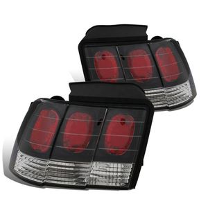Feu arrière pour <span class=keywords><strong>FORD</strong></span> MUSTANG 1999 <span class=keywords><strong>2000</strong></span> 2001 2002 2003 2004 <span class=keywords><strong>GT</strong></span> SN95, 2 pièces, éclairage de voiture, boîtier noir, lumière, USA - Product Image 1
