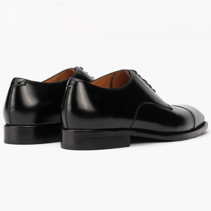 Zapatos Oxford de Hombre, Negros, de Cuero Genuino, con Cordones, Suela de Goma Antideslizante, Formales, de Negocios, para Invierno, Verano, Otoño, Bodas, de Lujo - Product Image 4