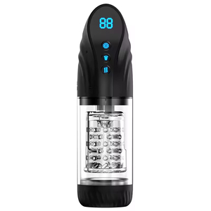 Automatic Thrusting Vibrating <b>Masturbator</b> Cup for Men - Easy to Use All-in-One Adult Sex Toy Machine by Hgod - Product Image 3
