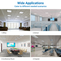 Vente directe d'usine Zhongshan, luminaire LED pour bureau, hôpital, couloir, réglable 30w 38w 58w