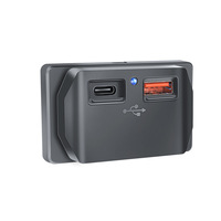 Chargeur de voiture double USB C PD 30W QC 3.0 18W à double port de charge rapide pour bus DC 12V 24V 48W