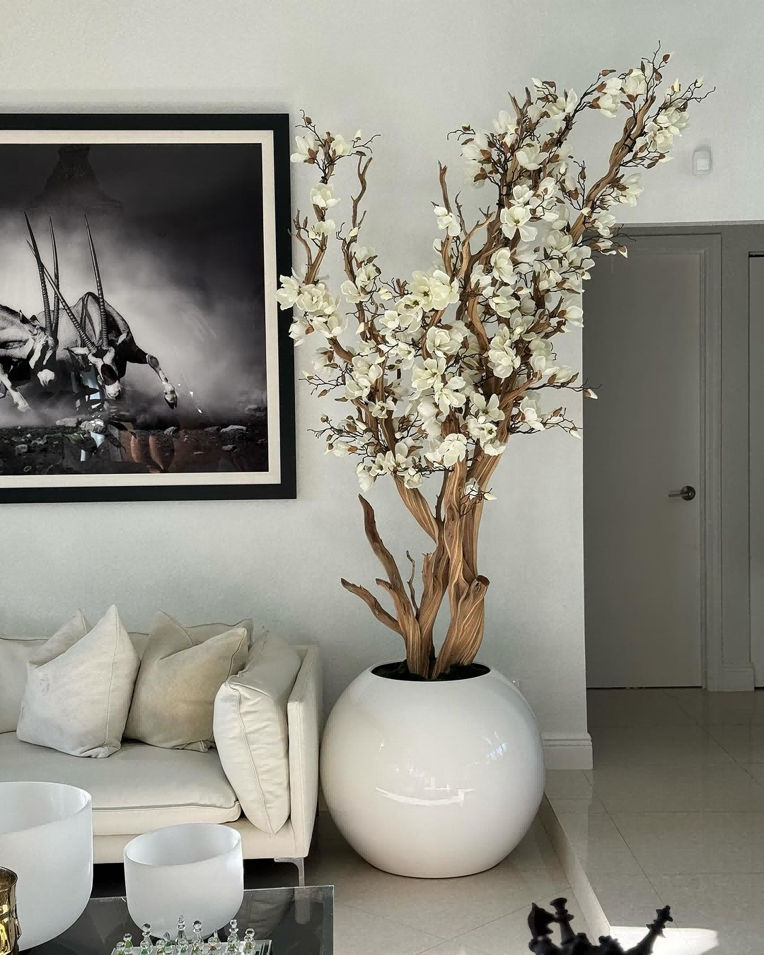 New Design Indoor Decor Cherry Blossom Tree Bonsai Wedding Home Decor with Artificial Plant Elegant Interior Design · image 4