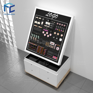 Hiện đại bằng gỗ cửa hàng bán lẻ Rack hiển thị cho nước hoa mỹ phẩm trang điểm <span class=keywords><strong>Showcase</strong></span> cho showroom sử dụng - Product Image 2