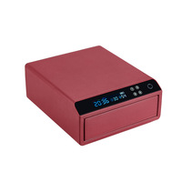 Coffre-fort en cuir de type tiroir Chuan Wei avec écran tactile, verrouillage par empreinte digitale et mot de passe, boîte de rangement intelligente pour bijoux, idéal pour hôtels et usage domestique privé