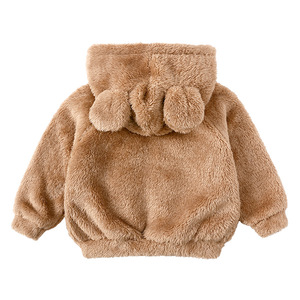 Nuovo bambino tenere indossare inverno ragazzi e ragazze in pile cappotto ispessito 9 mesi-7 anni cappotto con cappuccio per bambini - Product Image 4