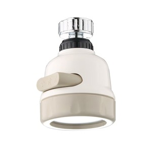 Robinet de cuisine universel noir moderne rotatif à 360° avec aérateur anti-éclaboussures et adaptateur de buse d'arrosage - Product Image 3