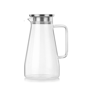 Carafe à eau en verre avec couvercle, grande capacité, pour usage domestique estival, idéale pour les fêtes - Product Image 5