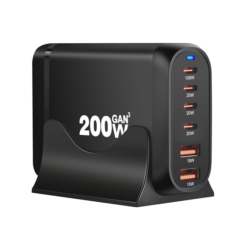 Chargeur Rapide,4-Ports Chargeur Rapide USB C 40W ultiple avec PD et