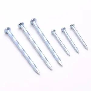 High-Quality Concrete/Masonry/Cement/Hardened Steel Nails With Spiral Shank Galvanized Finish And Flat Head