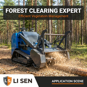 Broyeur de bois forestier hydraulique à entraînement direct de 4 pouces pour chargeuse compacte - Product Image 1