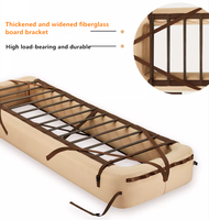 Lit gonflable portable LLOYDBERG avec support extérieur, lit simple pliable, design moderne, confortable, imperméable, capacité de charge de 120 kg