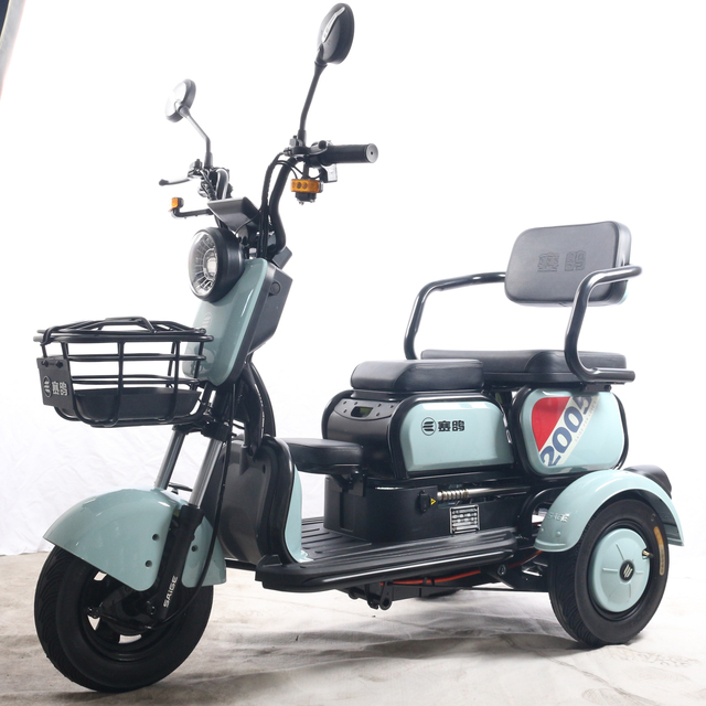 EEC New Model A1 1400W Powerful Electric Tricycle Trike 3 Wheel Electric Scooters for Elderly Women Double Seat