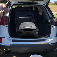Gril à gaz extérieur de simplicité européenne pour le support en nylon enduit de poudre de camping de jardin gril à gaz de BBQ pour le barbecue