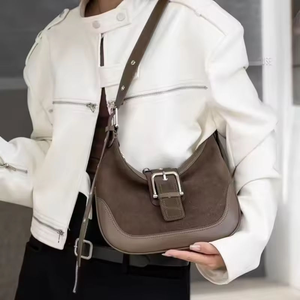 Bolso de hombro de cuero genuino de lujo, elegante, de alta calidad y gran capacidad para mujer. - Product Image 4