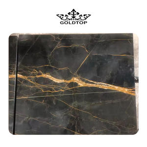 Goldtop Italie Port <span class=keywords><strong>Laurent</strong></span> Dalle de pierre de marbre naturel pour comptoirs de cuisine Vanité Table à manger Carrelages de sol - Product Image 4