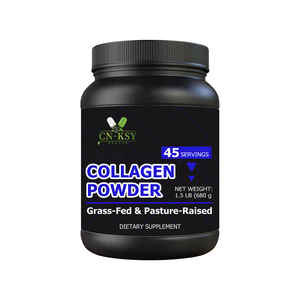 Wellbody OEM/ODM Kollagenpulver aus Grasgefütterten Rindern Unterstützt Gesunde Knochen Fördert Jugendliche Haut Kollagen-Nahrungsergänzungsmittel für Erwachsene Pulver - Product Image 1