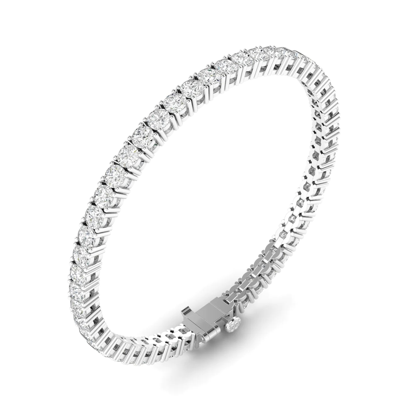 18k tennis bracelet mounting