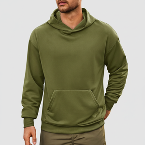 Sudadera con capucha de manga larga informal ligera con bolsillos Kanga personalizada para hombre - Product Image 1