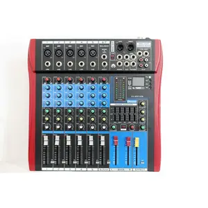 KFKD ES802 High Quality 6 8 12 Channel Power Mixer USB BT Mixer DPS Grade Mixing Amplifier