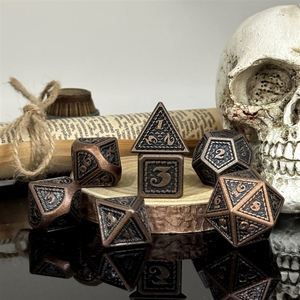 Wholesale Handcrafted Brass Model Dice Set with Engraved Numbers Plated UV Printed for Modern Gamer's Gift - Product Image 1