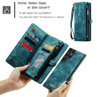 CaseMe 2024 étui en cuir pour Samsung S24 S23 S22 ultra étui portefeuille à fermeture éclair pour Samsung Galaxy S24 S23 S21 Plus Note 20