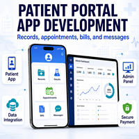 Développement d'applications de portail patient pour les services hospitaliers de confiance, compatible iOS et Android, avec accès aux dossiers médicaux et aux résultats des tests - LionCreate