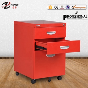 Công nghệ cao giá cả cạnh tranh 3 ngăn kéo thép Đỏ Tủ hồ sơ ngực lưu trữ y tế ngăn kéo tủ - Product Image 5