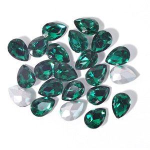 Gran oferta, piedra de cristal trasera de punto de moda suelta de colores decorativos para joyería, forma de pera Gota de lágrima - Product Image 6