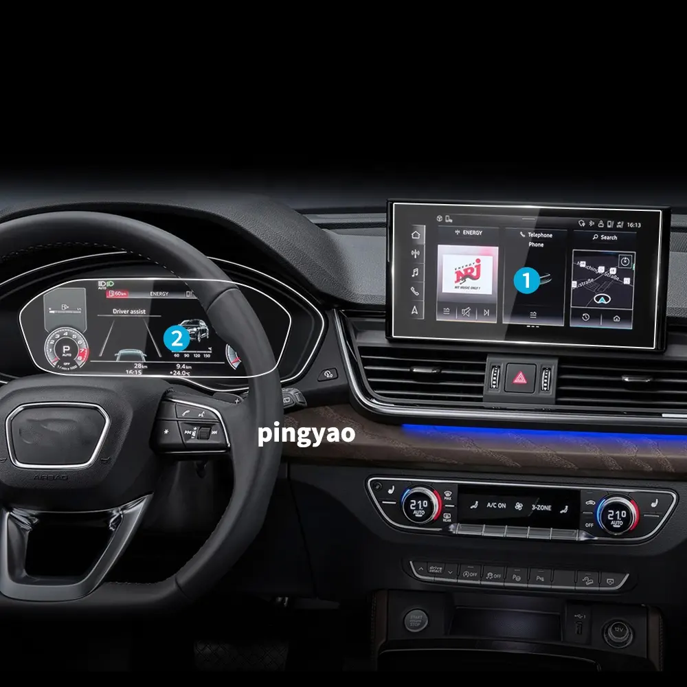 Adesivo auto Touch Screen protezione in vetro temperato pellicola protettiva Carplay Video cruscotto accessori per veicoli per Audi Q5 2023