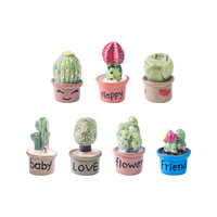 Plantes miniatures pour maison de poupée, accessoires, petites figurines de cactus en résine, verdure miniature pour la décoration de jardin, bonsaï, micro-paysage DIY