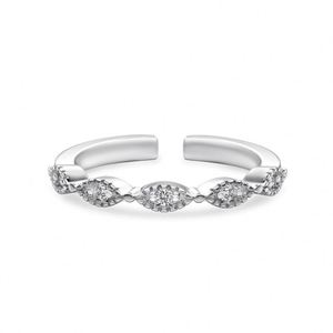 Dylam New Arrival Customizable 925 Sterling <b>Silver</b> 5A Cubic Zirconia Eyes Open <b>Adjustable</b> Resizable <b>Rings</b> for Women Daily Life - Product Image 1