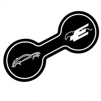 Sous-verre décoratif en PVC pour porte-gobelet de voiture LSAUTO compatible Ford Mustang Mach-E, accessoires de protection contre l'eau, fabriqué en Chine (Blanc)